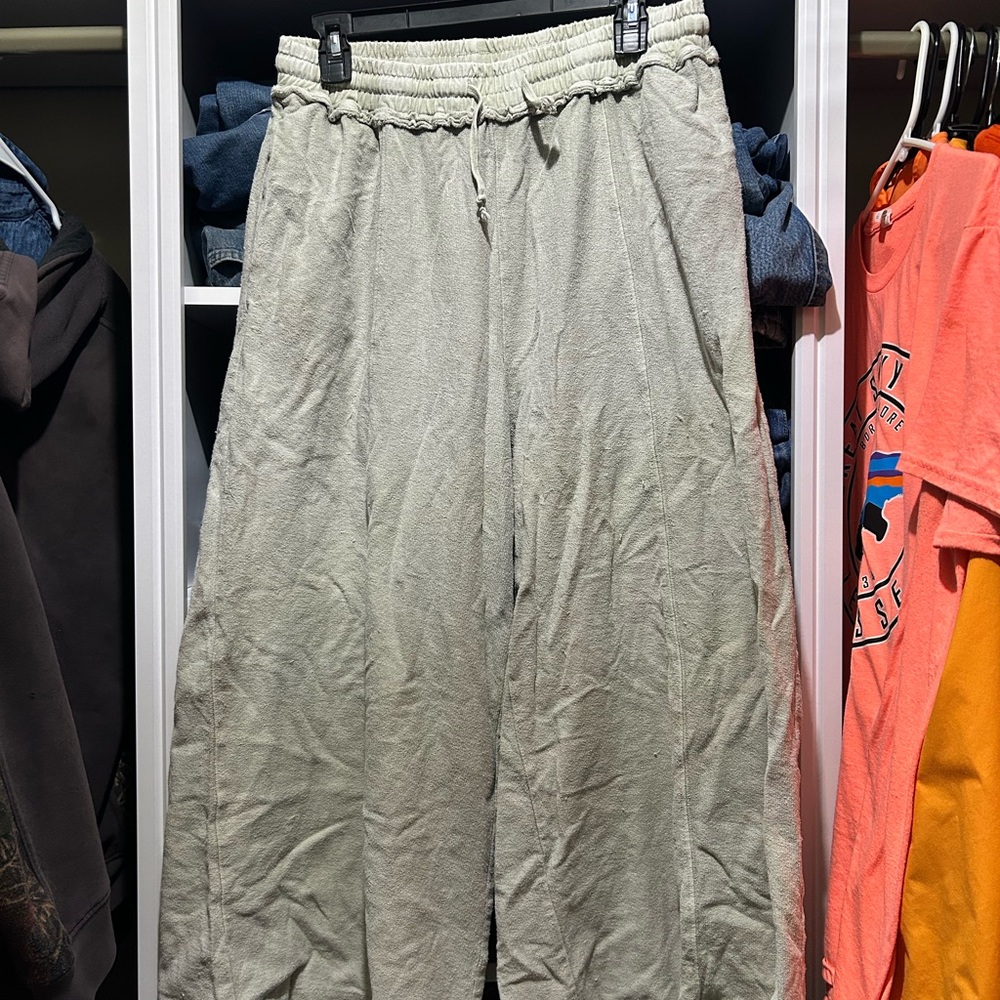 Goucho style Casual Gray Pants